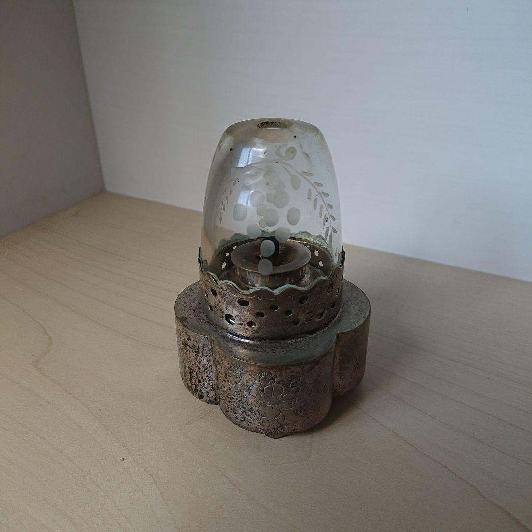 オイルランプ　灯油ランプ　フランスアンティーク