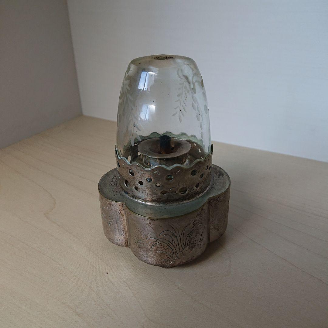 オイルランプ　灯油ランプ　フランスアンティーク