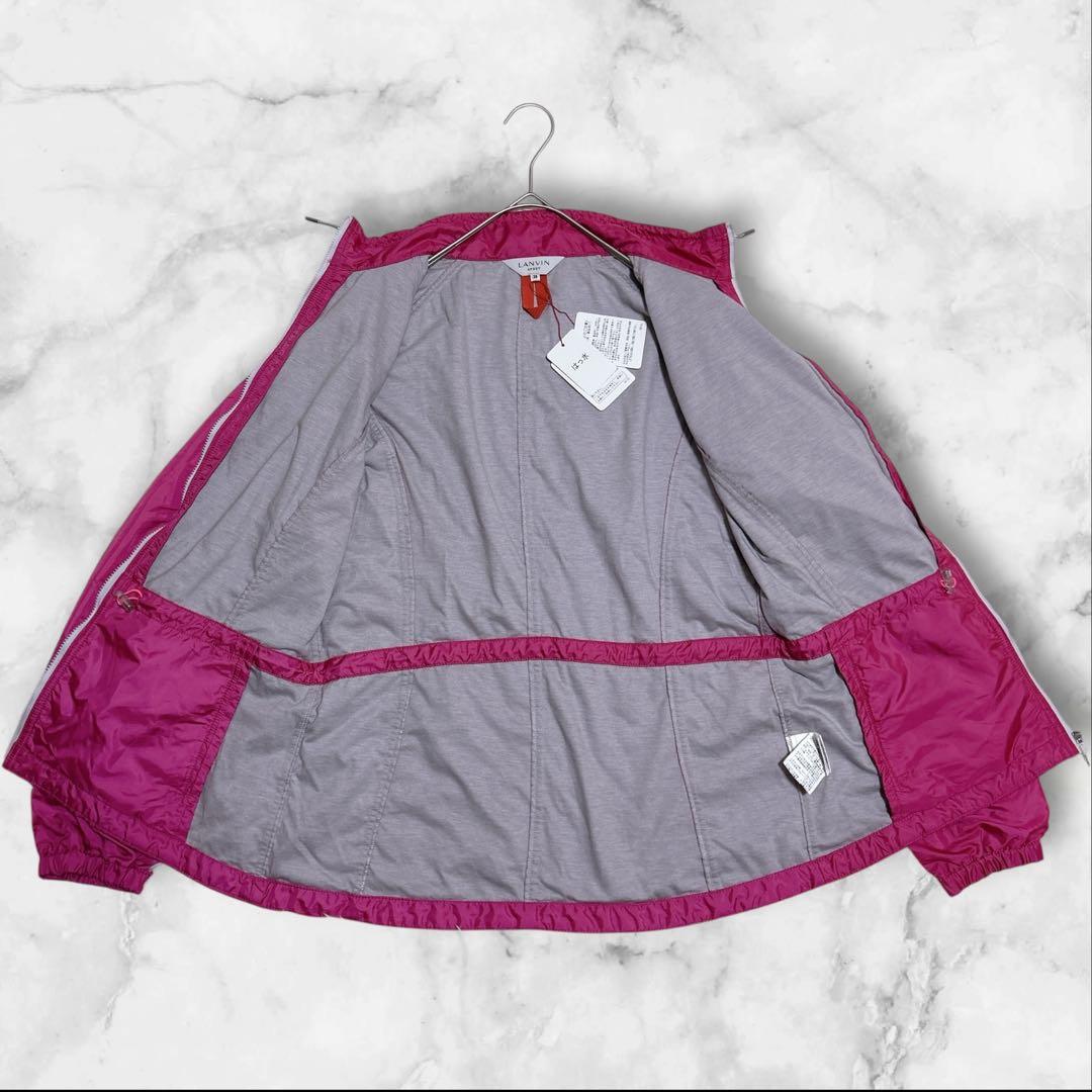 新品✨ランバンスポール（38）ナイロンジャケット　ゴルフ　撥水　ドローコード