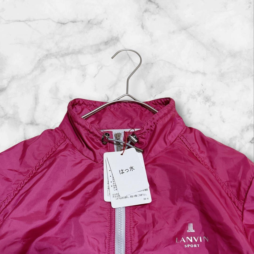 新品✨ランバンスポール（38）ナイロンジャケット　ゴルフ　撥水　ドローコード