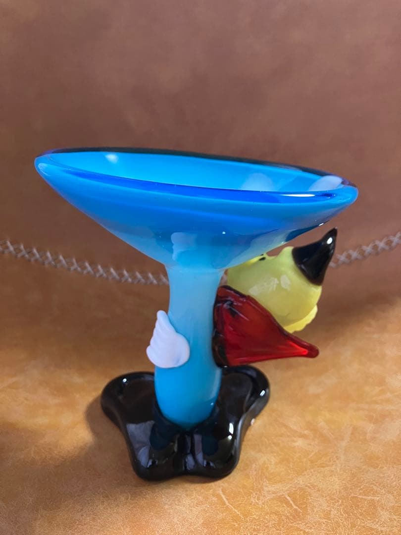 ピエロのガラス製キャンディボウル