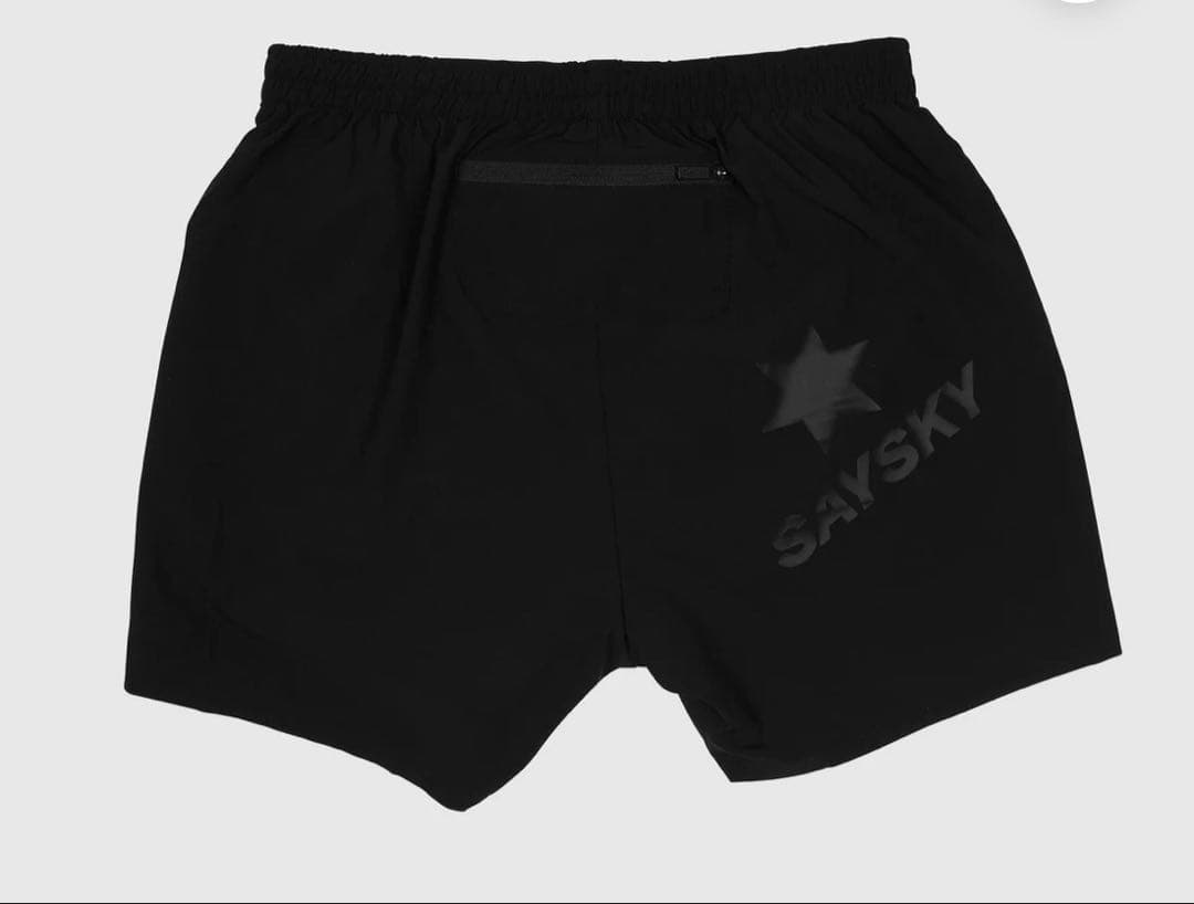 SAYSKYランニングショーツ 5INCH - BLACK Mサイズ