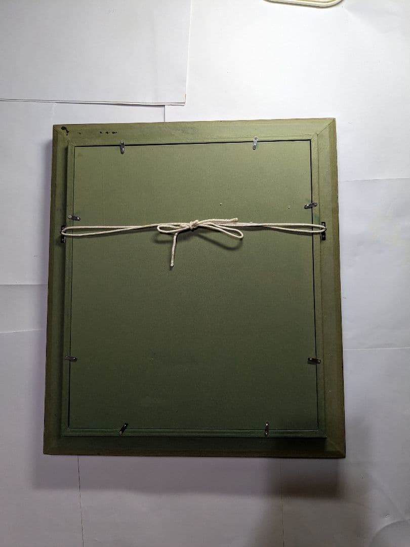 【真　作】新井隆、『紅白のシクラメン』、油彩10号、サイン有、黄袋、差し箱付