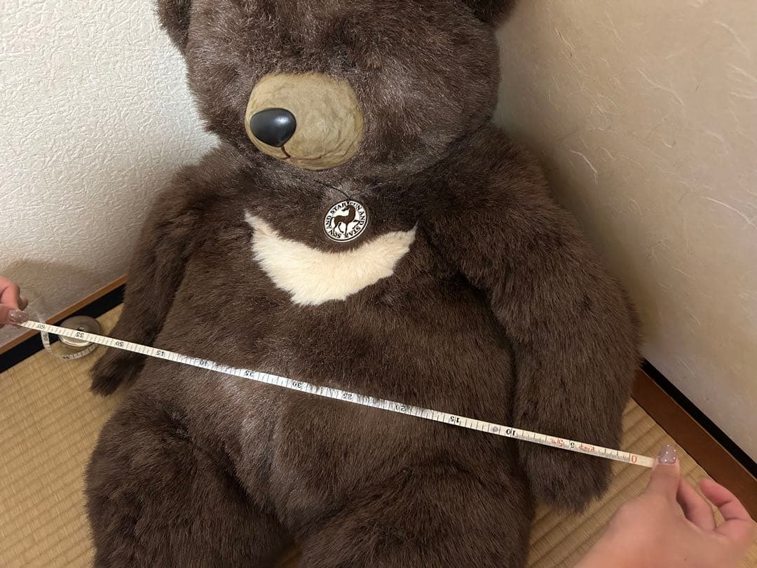 サンアンドスター ツキノワグマ くまのぬいぐるみ レトロ ビンテージ 約70cm