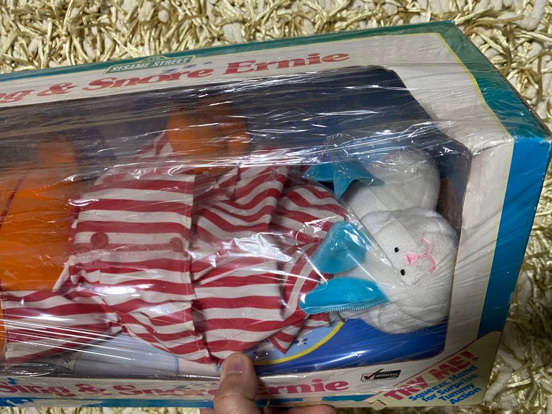 SESAME STREET「Sing & Snore Ernie／TYCO製
