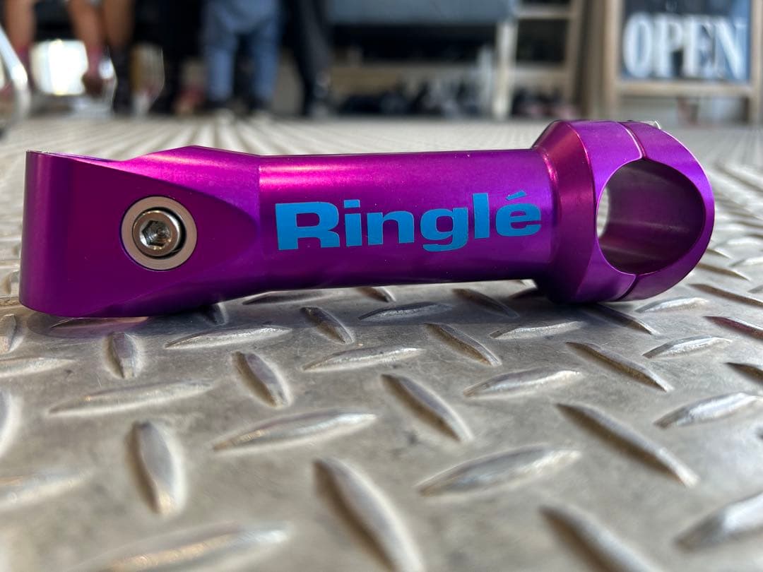 レア　Ringlé パープル ステム 自転車用　リングル