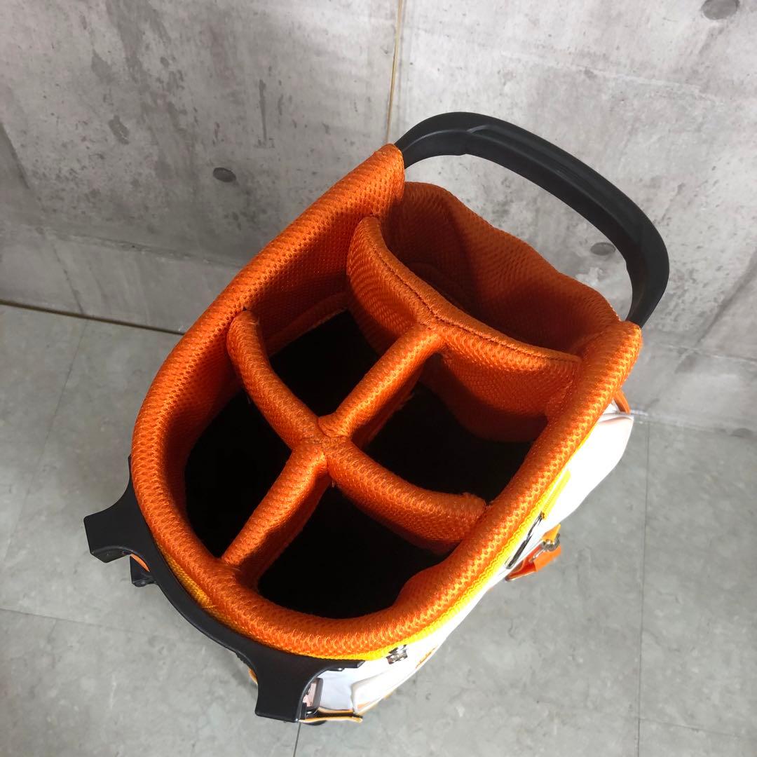 ROSASEN　キャディバッグ　スタンド式　ホワイト　キャンバス　レディース