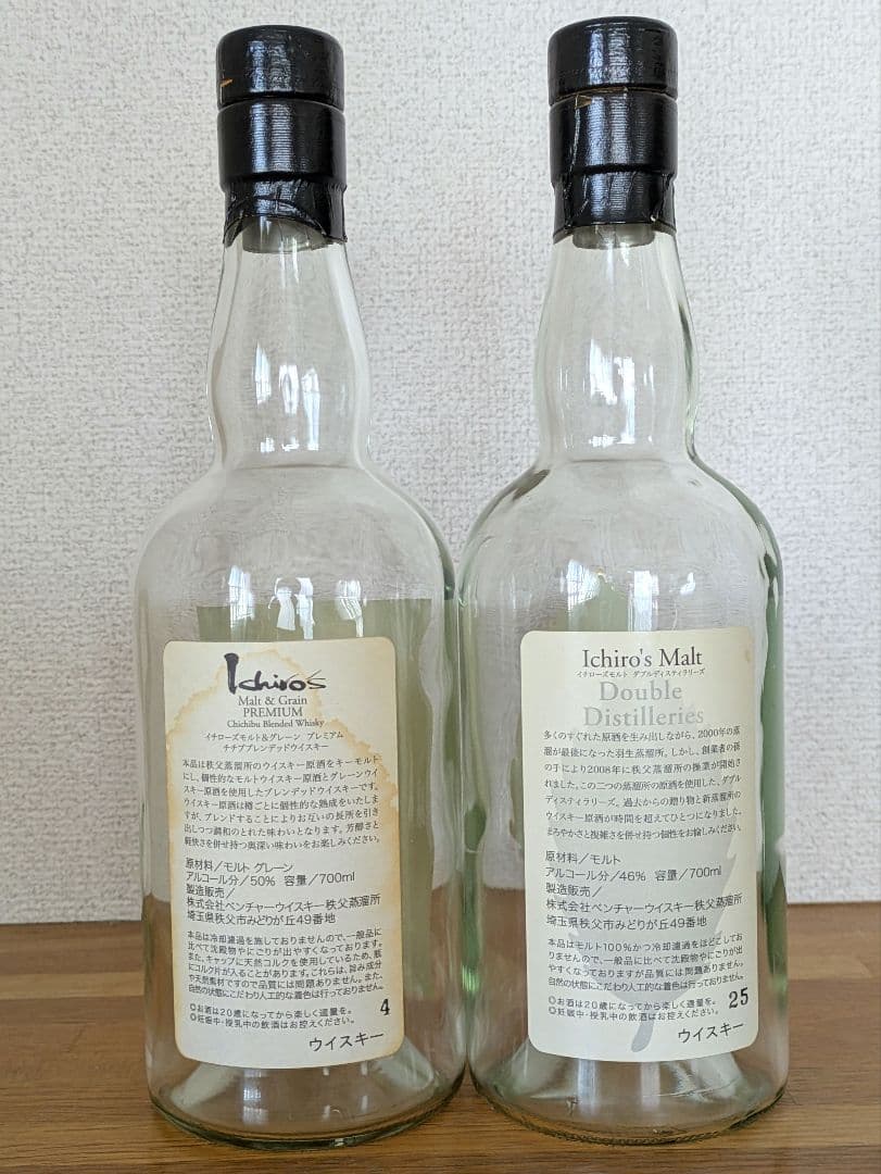 【空き瓶】イチローズモルト　2本セット