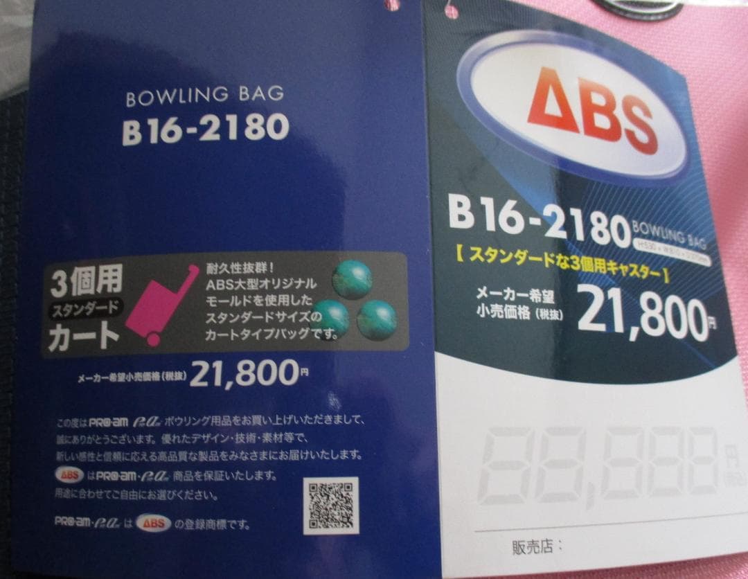 ABS ボウリング用バッグ B16-2180