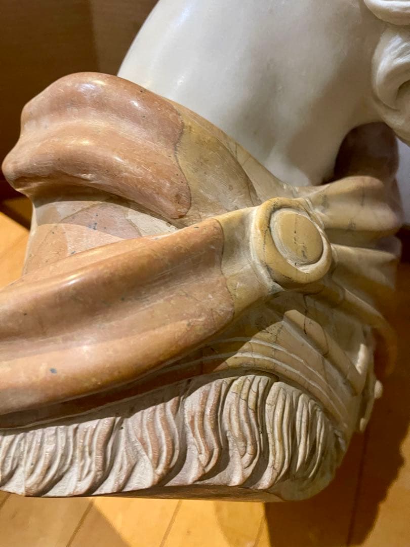 石膏？ 大理石？ 男性像 バスト 彫刻 芸術 デッサン インテリア