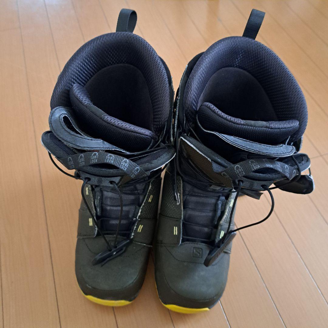 【25.5㎝】Salomon スノーボードブーツ ワイドフィット ブラック