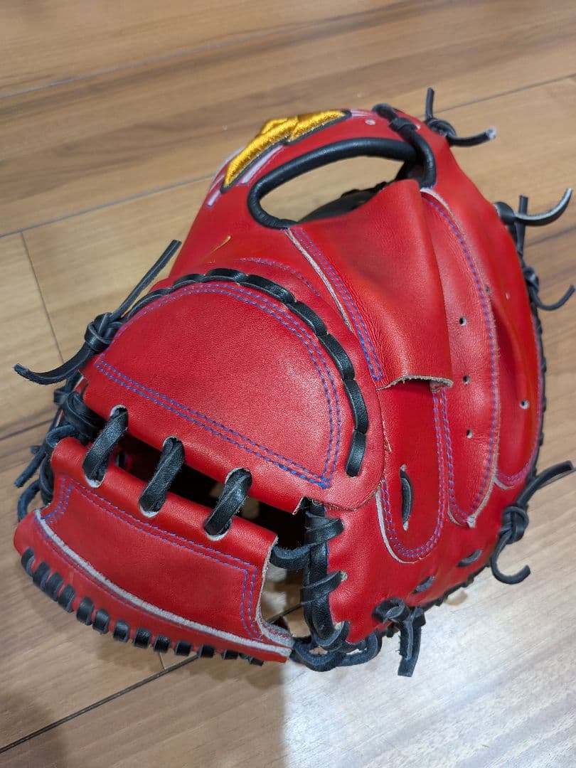 Mizuno 軟式グローブ レッド