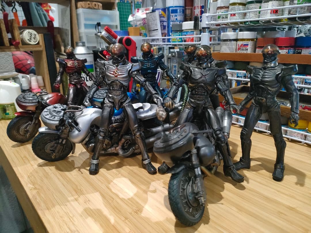 S.I.C. ハカイダー 四人衆 オリジナルカスタム品 バイク付き キカイダー