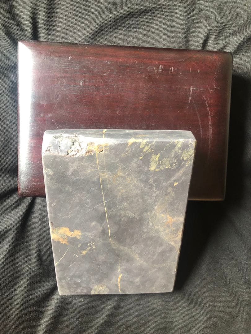 すずり 端溪硯 老坑 水巖 花鳥文 金綫 五彩飣 エン脂書道用品 端渓硯 文房具