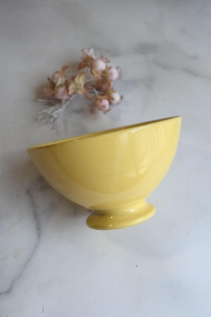 さるりす　可愛い黄釉カフェオレボウル　フランスアンティーク　ジアン