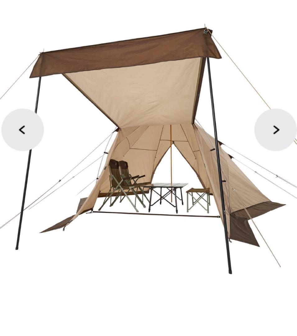 ロゴスLOGOS Tradcanvas Tepeeリビング400-BB テント