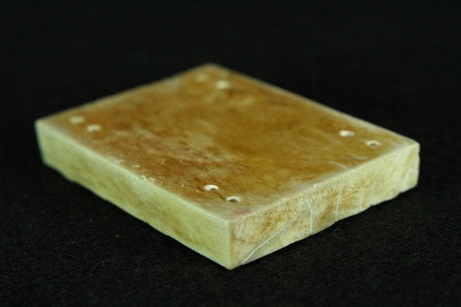 中国美術 古代 砡刻 饕餮 装飾 四件 コレクター蔵品(K-YC517)