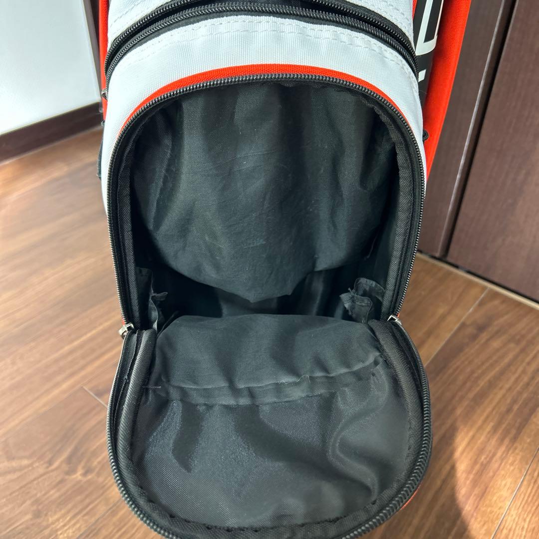 ‼️美品‼️デサント ゴルフ キャディバッグ スタンド式 オレンジ DQBVJJ04