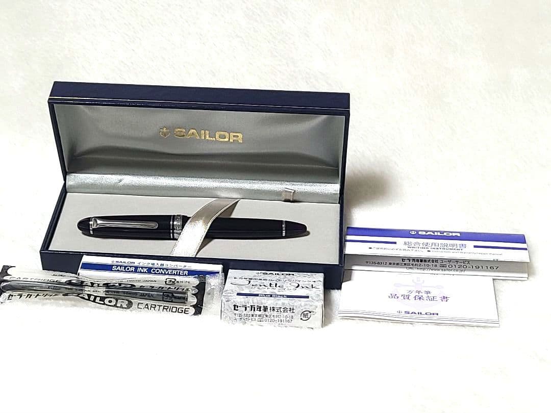【新品未使用】セーラー万年筆 14K カートリッジ インク コンバーター付き
