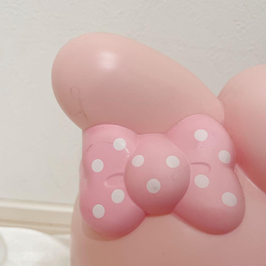 マイメロディ Ｂｉｇ貯金箱 ピンクリボン●サンリオ ２０１２年製