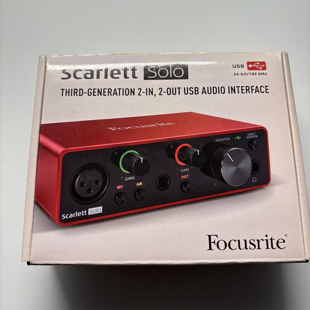 Focusrite Scarlett Solo USBオーディオインターフェース