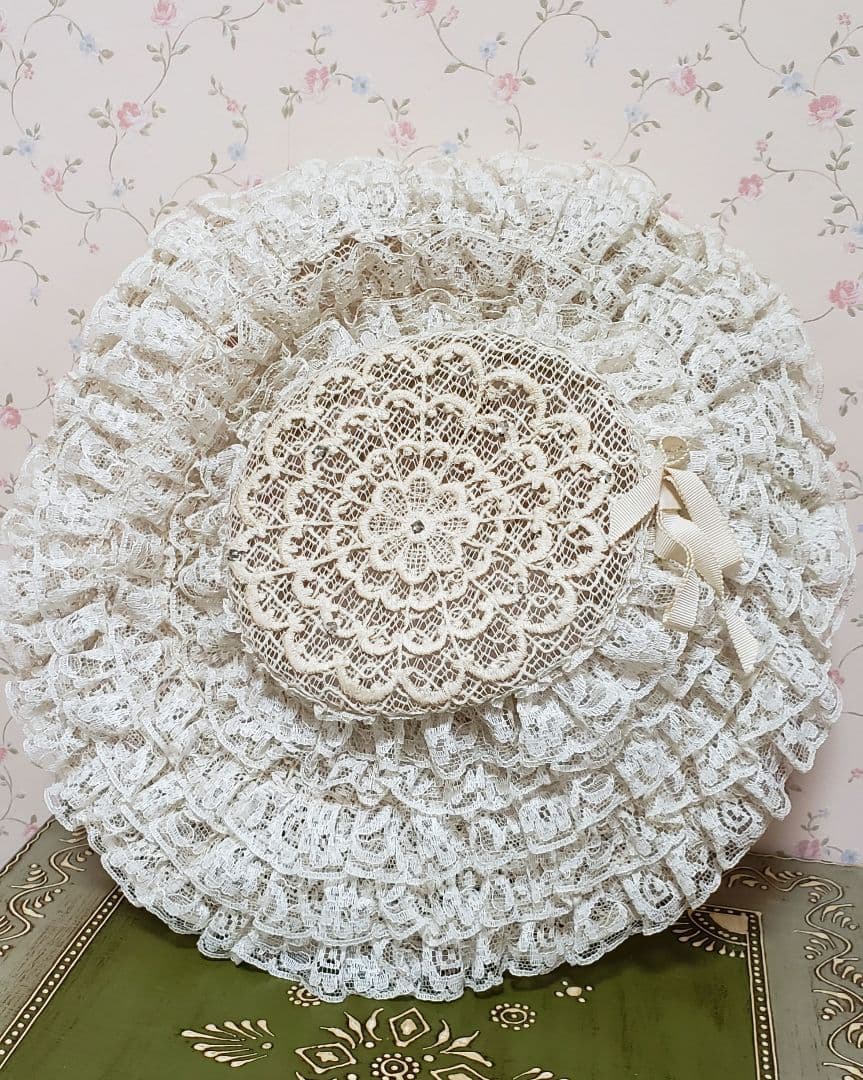 ヴィンテージ ロマンチック 帽子 レース