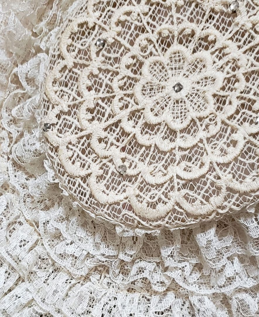 ヴィンテージ ロマンチック 帽子 レース