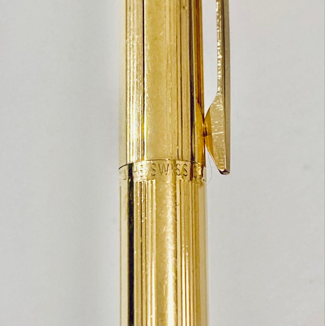 18金張◆カランダッシュ ボールペン エペ シズレ スイス製 1980s 18k