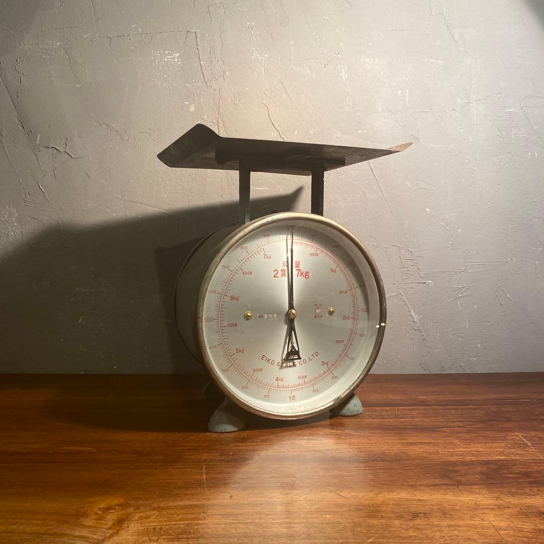 昭和レトロ EIKO スケール シャビー インダストリアル 計り オブジェ