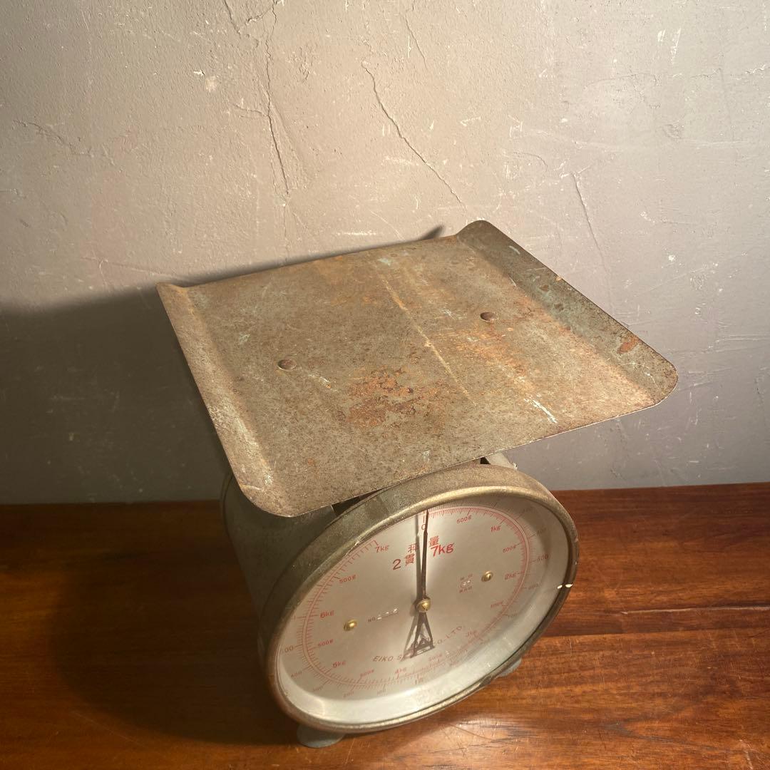 昭和レトロ EIKO スケール シャビー インダストリアル 計り オブジェ