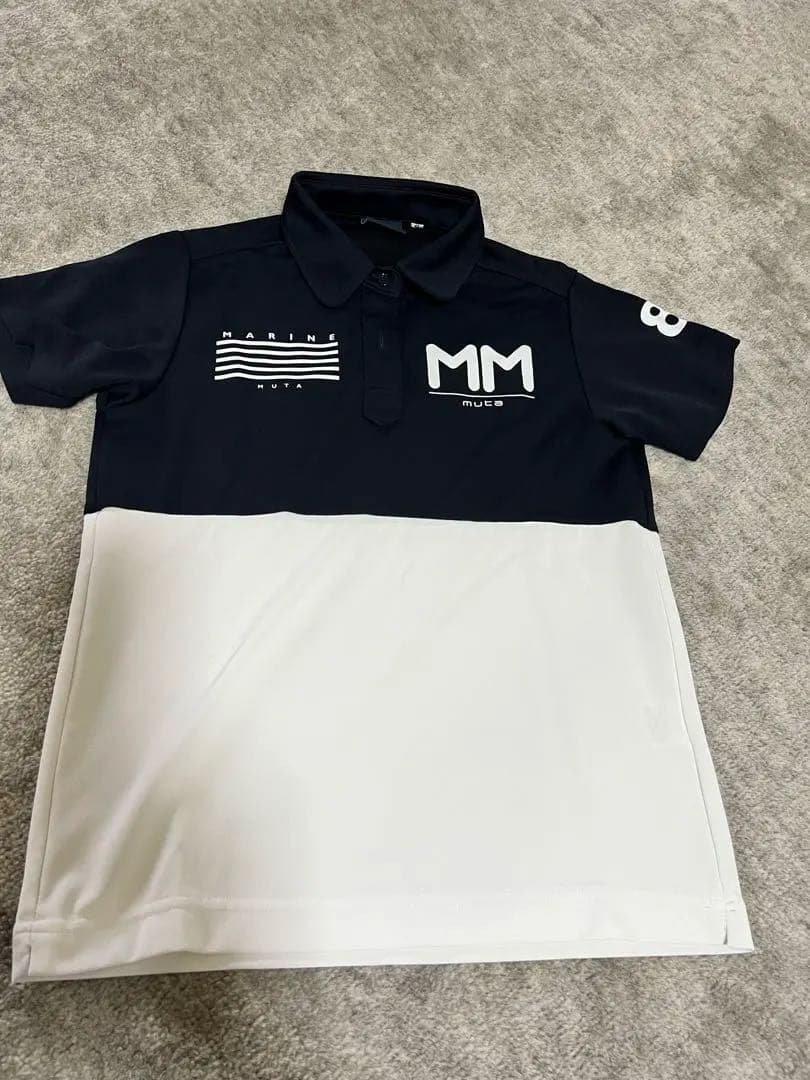 MUTA MARINE ポロシャツ ネイビー/ホワイト