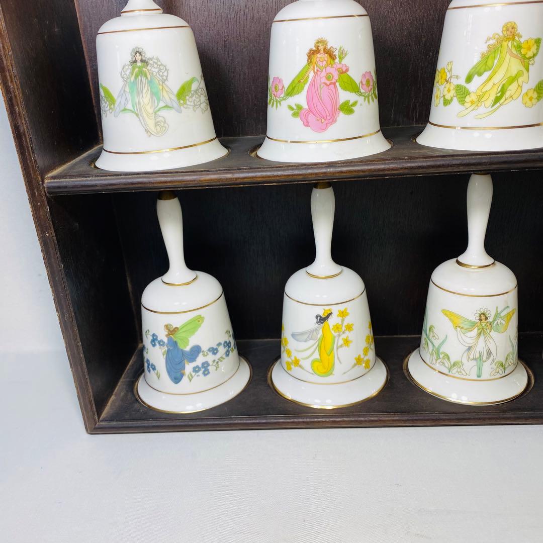 FRANKLIN PORCELAIN ハンドベル 置物 12点 セット 陶器