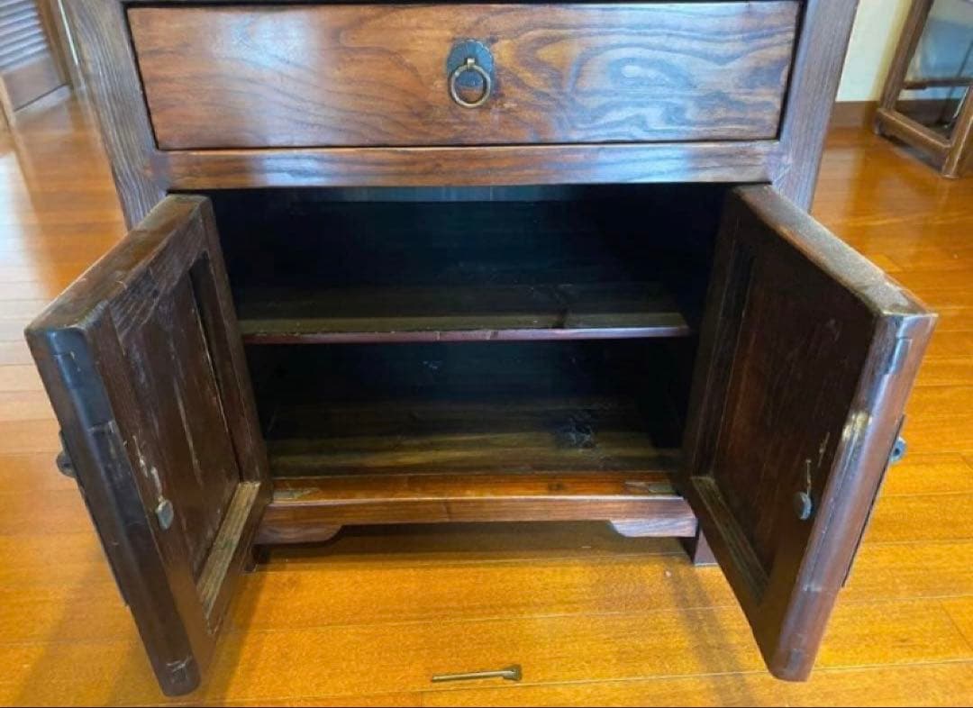 中国アンティーク 無垢材　サイドテーブル 飾り台