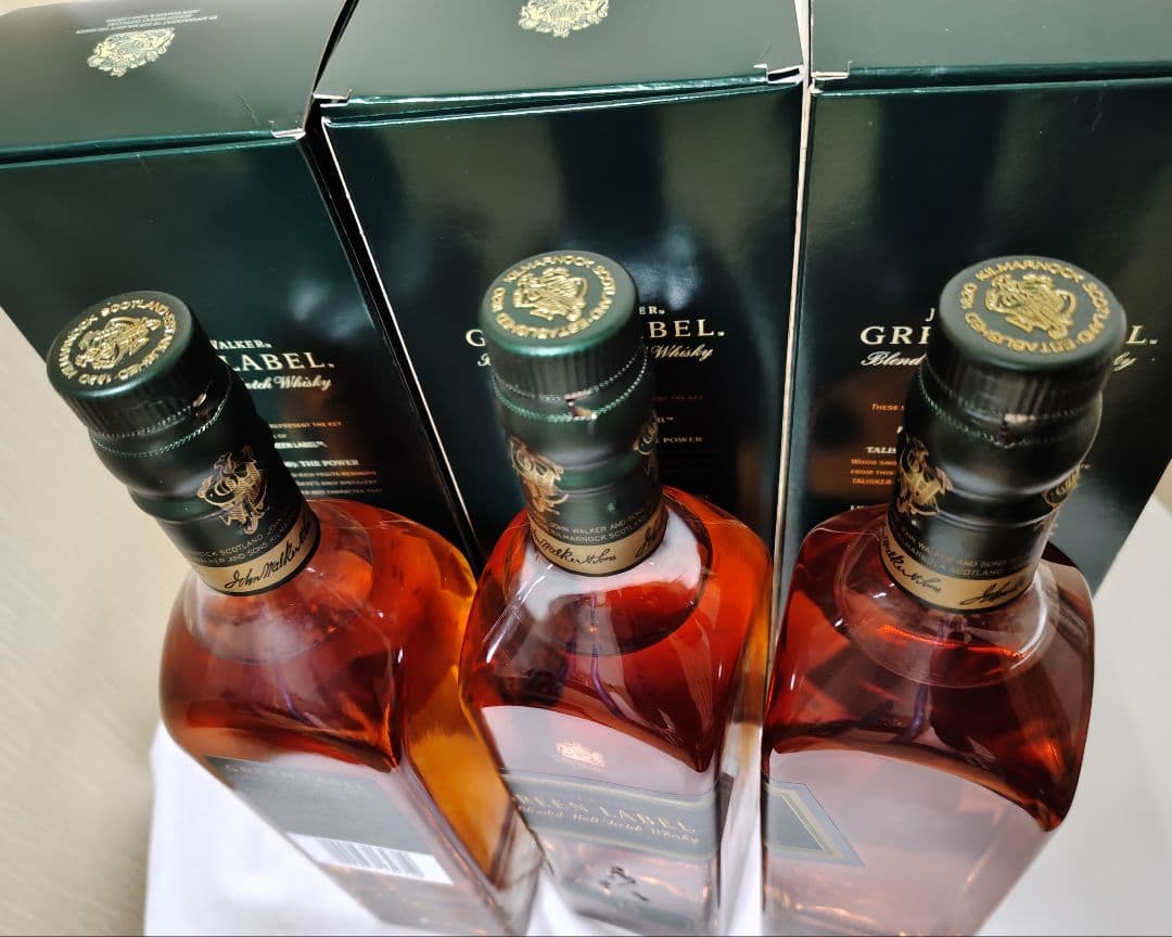 旧ラベル ジョニーウォーカー グリーンラベル 15年 700ml 3本セット