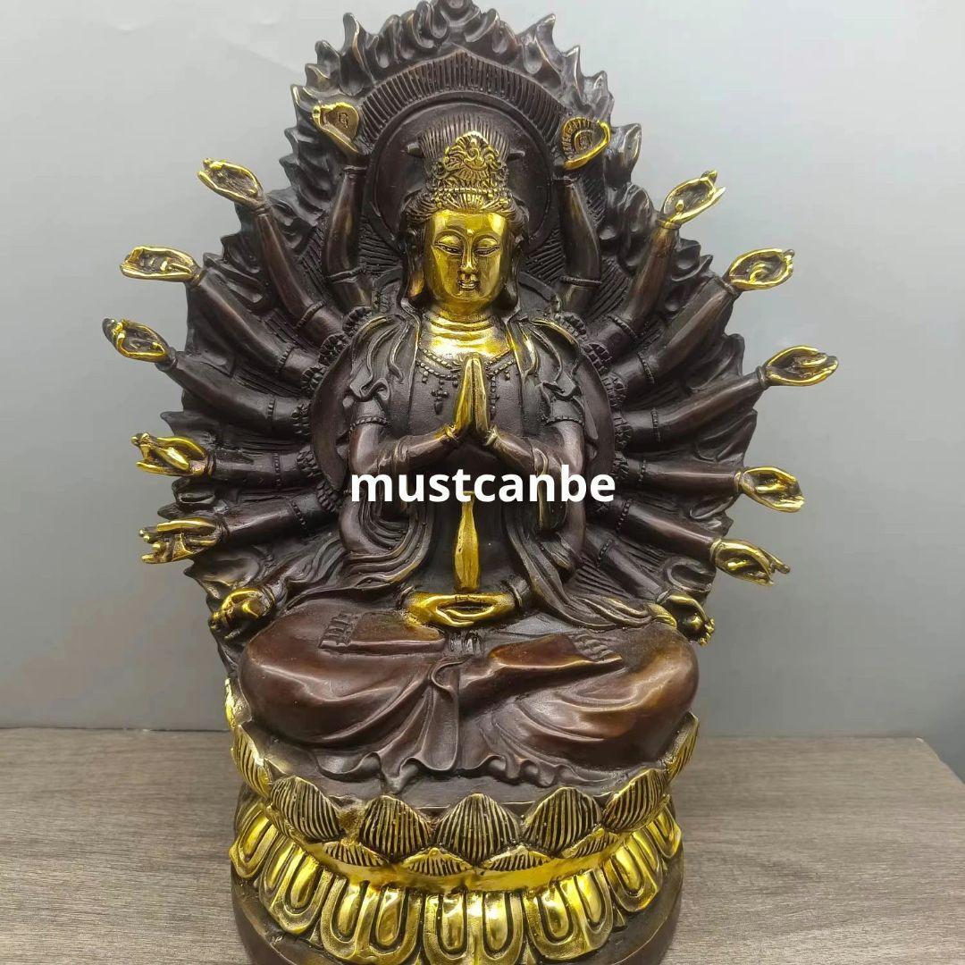 仏教美術 仏像 千手観音仏像 仏堂奉納 銅製品 工芸品 置物