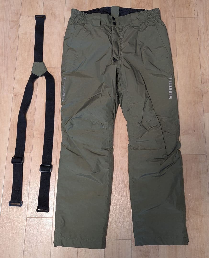 シマノ DSエクスプローラーウォームパンツ RB-04PS カーキ M