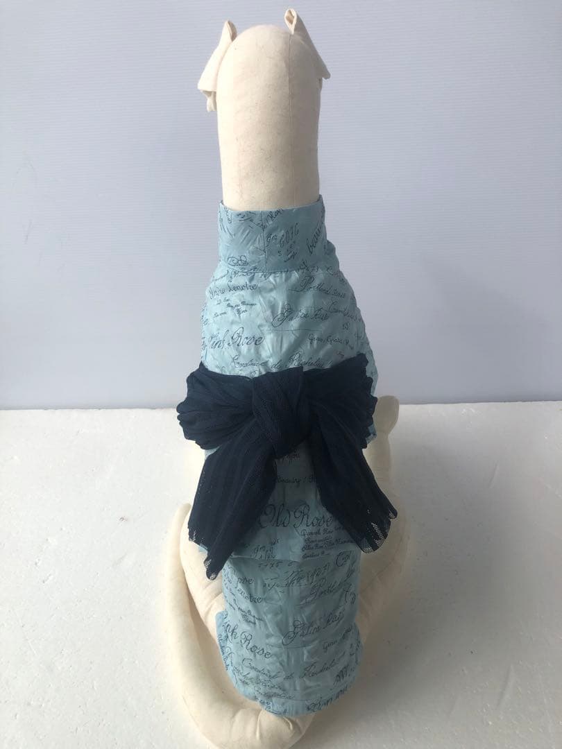 イタグレ　ウィペット　浴衣　ブルー