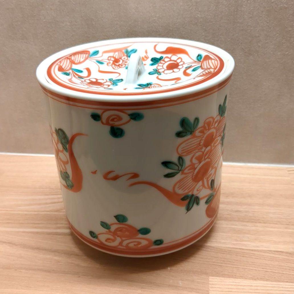 茶道具　赤絵水指　水指