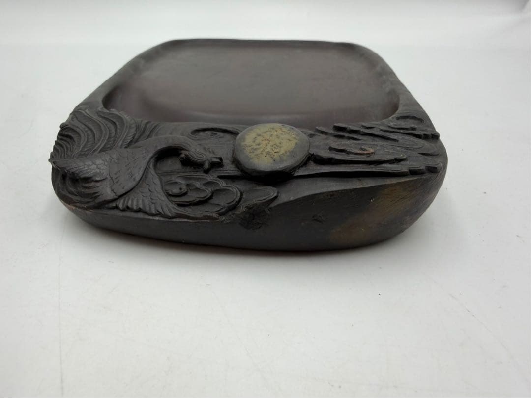端渓硯　中国　硯　書道　鳥　骨董　すずり　スズリ