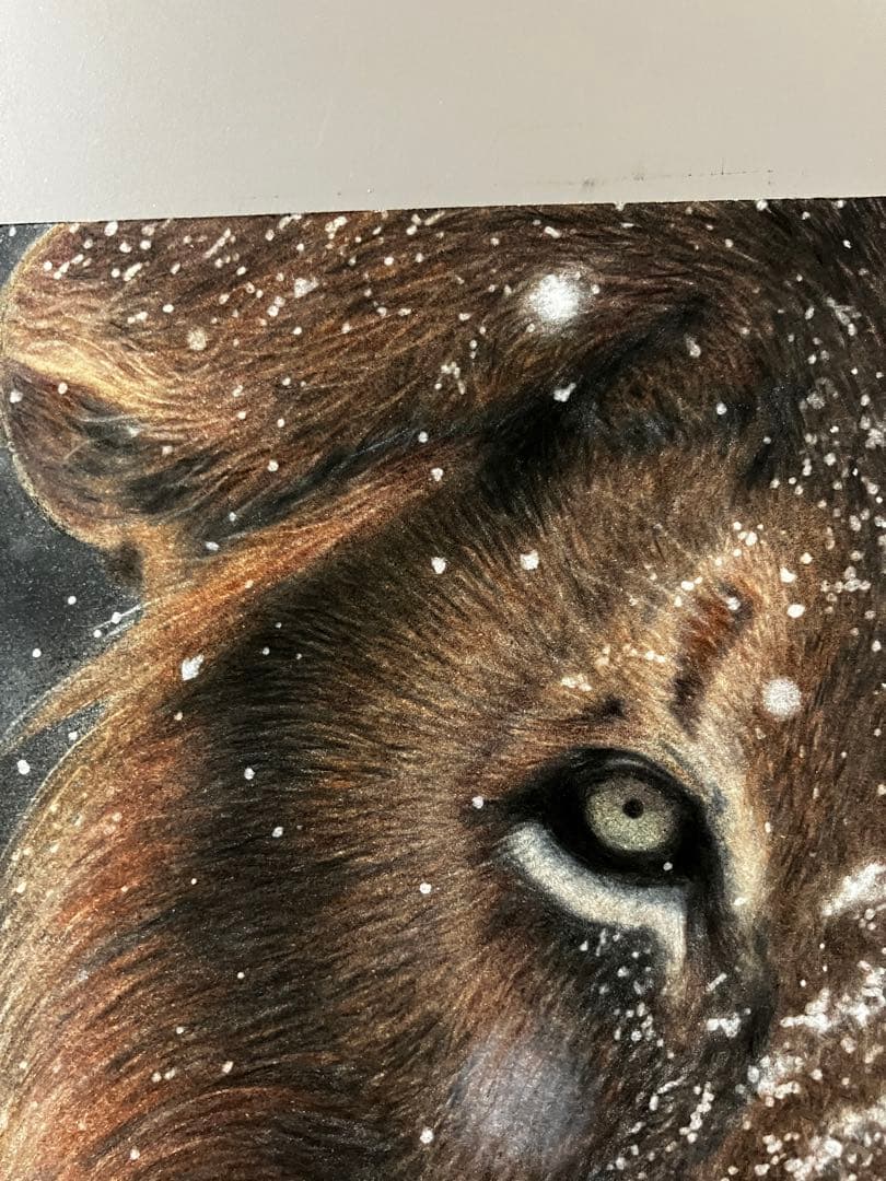 凍空と 色鉛筆画 パステル