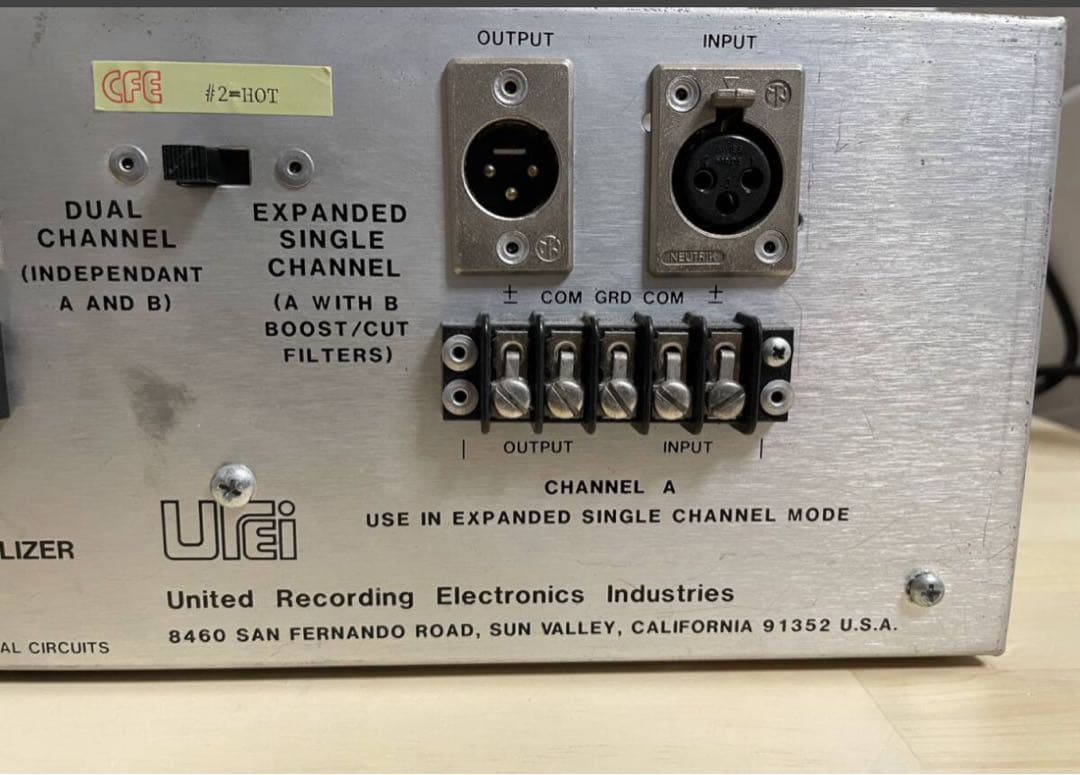 配信機器・PA機器・レコーディング機器 Urei - 546 Dual Parametric Equaliser