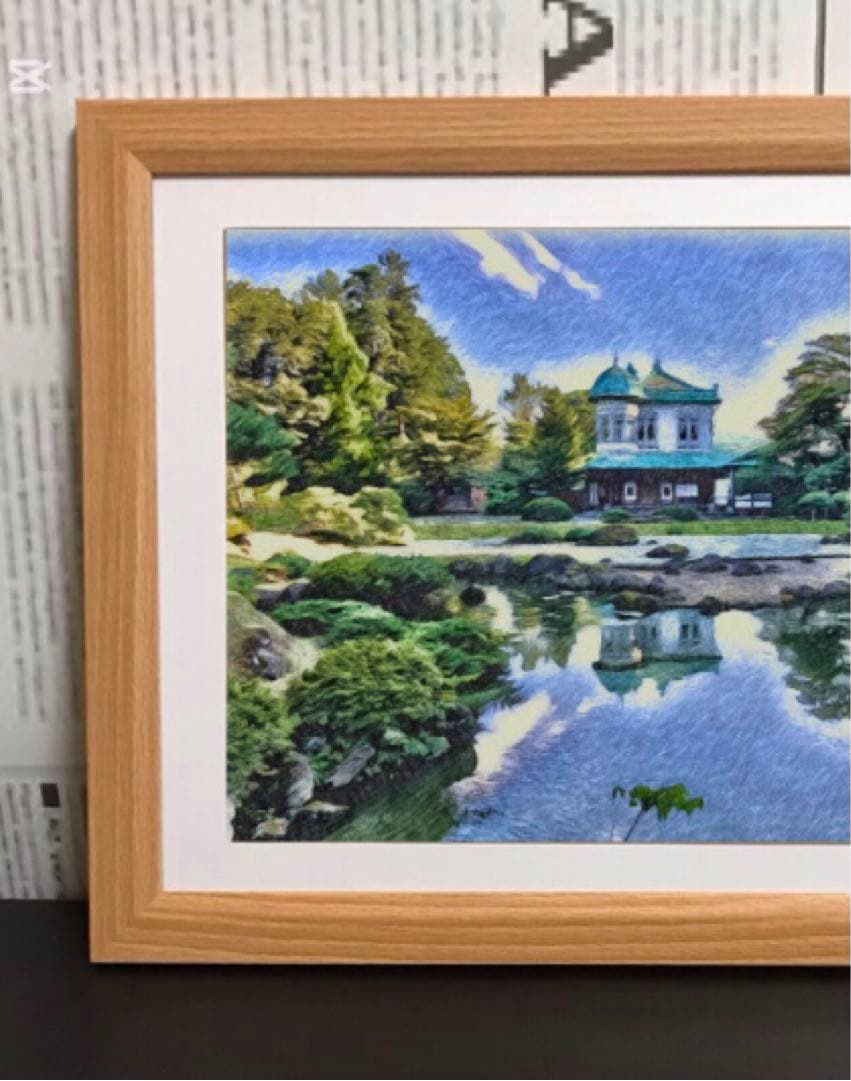 ジブリアート② 借りぐらしのアリエッティより「盛美園」32.7㎝×24.0㎝