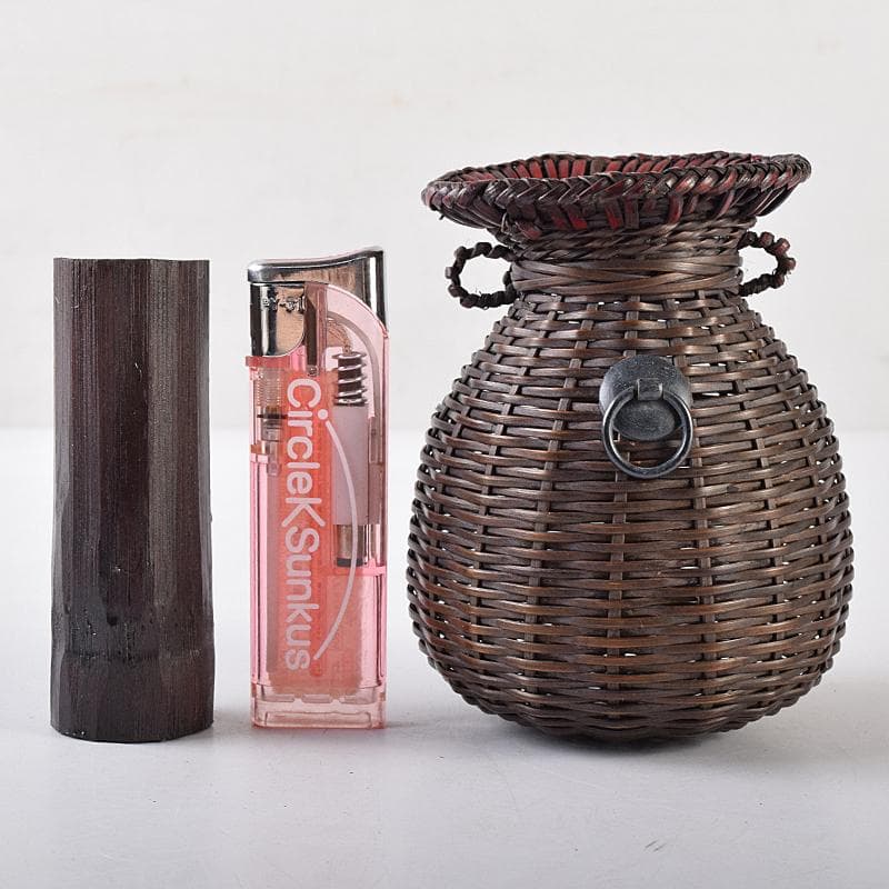 n1967datson　時代藤組　掛花籠　籠花生　時代箱付　D　R8668