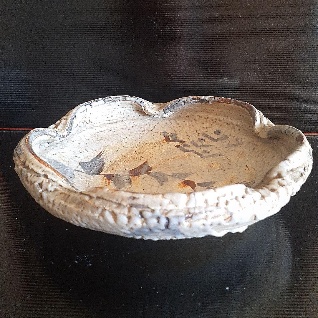 江戸時代古絵志野菓子器箱付き