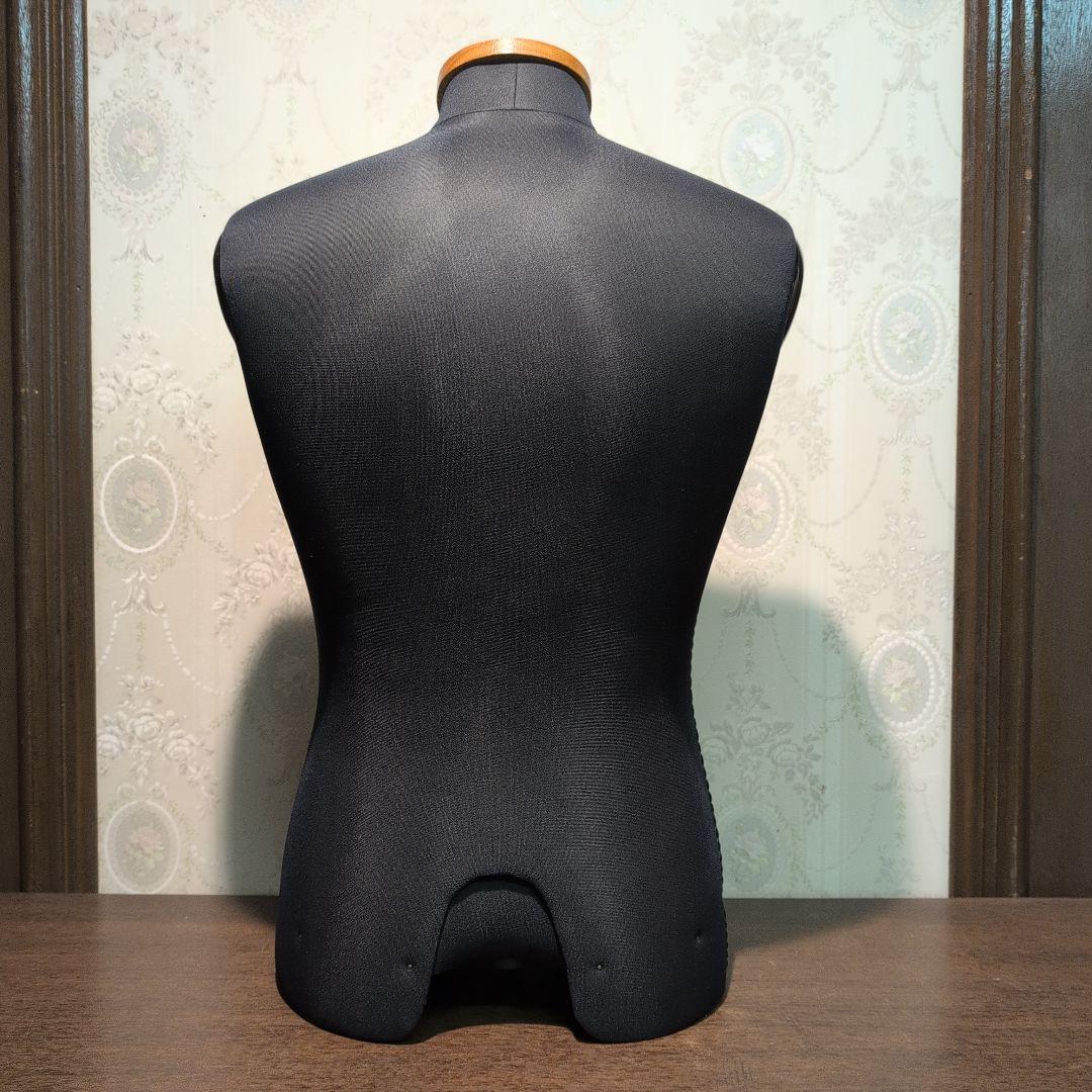 メンズ アーム無し ブラック トルソー スタンド付き ヴィンテージ