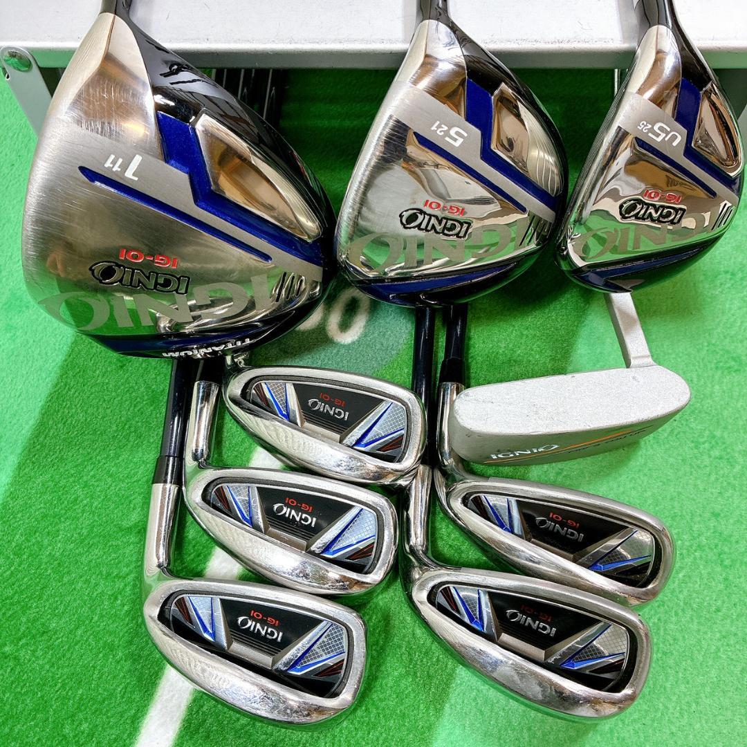 IGNIO IG-01メンズ ゴルフクラブセット9本 右利き ヘッドカバー付