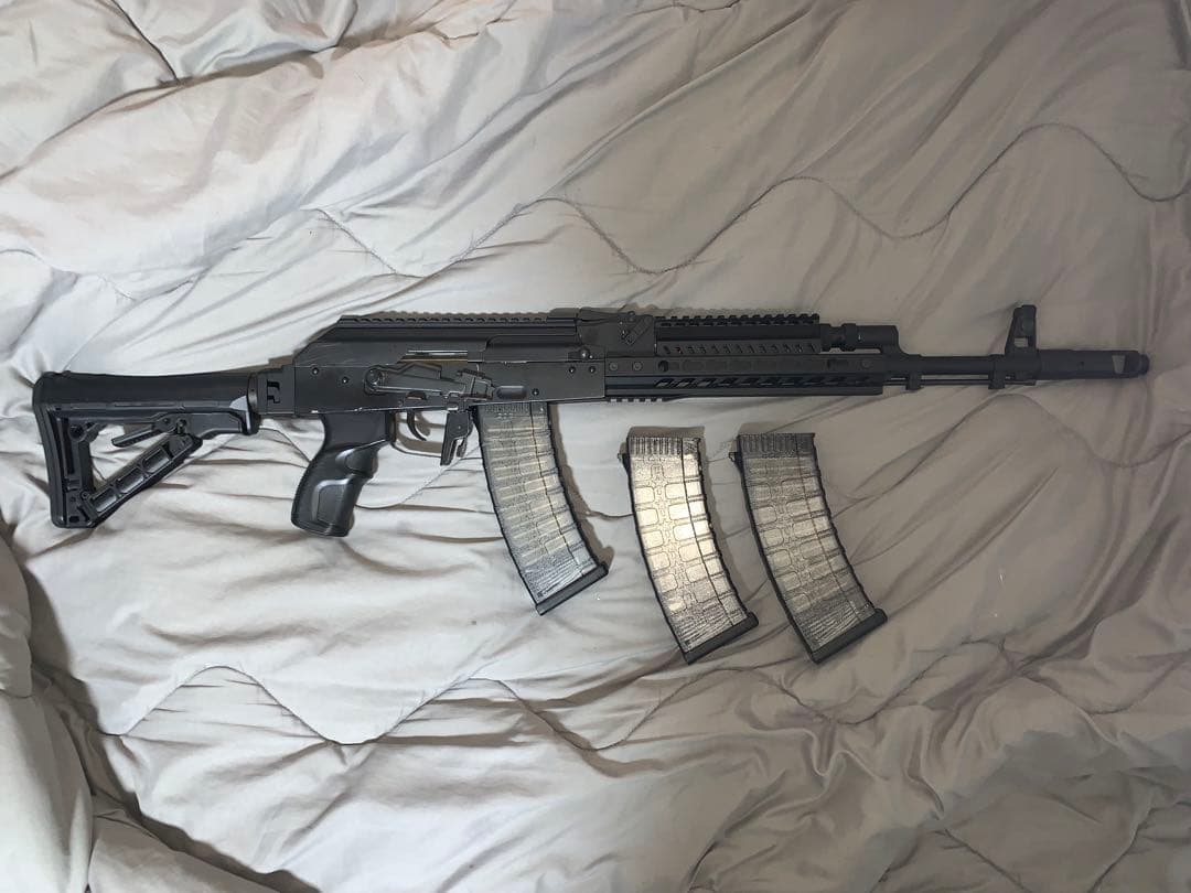 AK74 カスタム keymod マガジン3本付き　１時間だけ試しに破格セール