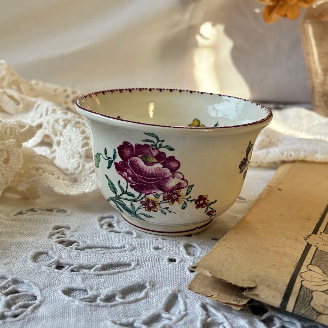 Gien フランス　ピンク　アンティーク　b 多色刷り　c&s 勿忘草