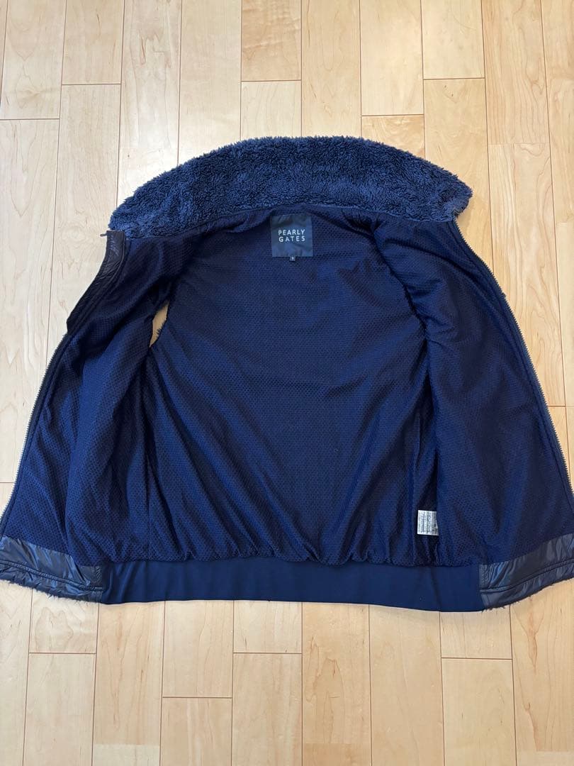 美品 PEARLY GATES フリース ボア ベスト パーリーゲイツ