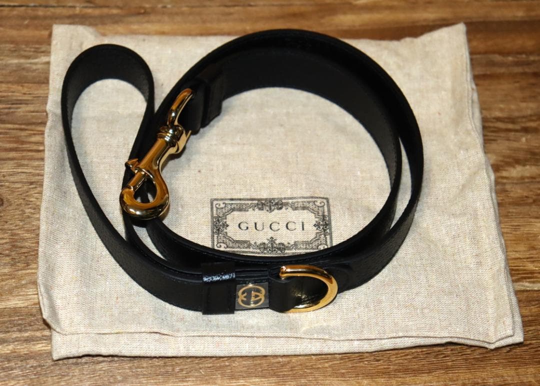 新品　GUCCI インターロッキングG ドッグリード